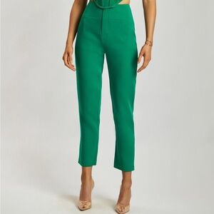 NWT Meshki Indie High Waist Pants - Bottle Green